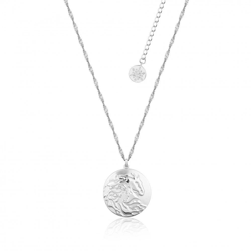 FROZEN 2 - Elsa & the Nokk Necklace 'White Gold Plated'