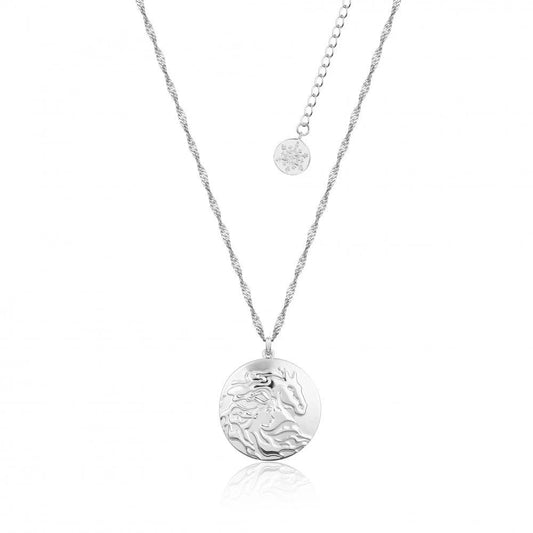 FROZEN 2 - Elsa & the Nokk Necklace 'White Gold Plated'