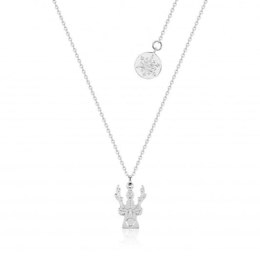 FROZEN 2 - Kids Olaf & Sven Necklace 'White Gold Plated'