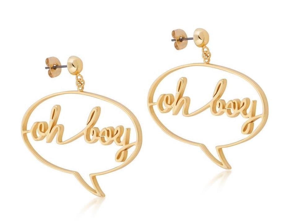 DISNEY MICKEY MOUSE - Oh Boy Earrings 'Gold Plated'