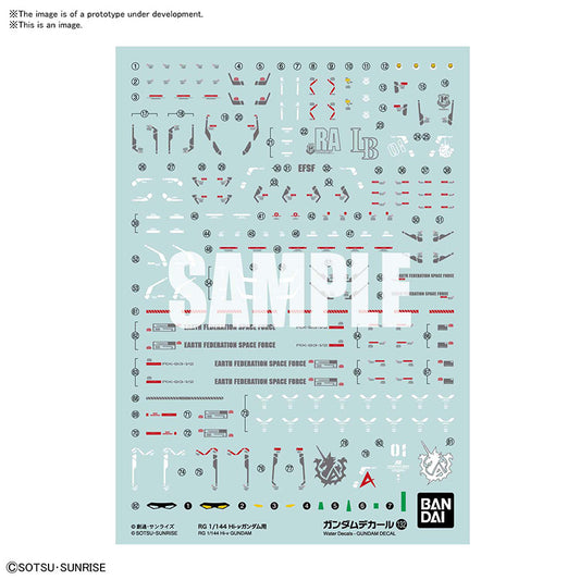 GUNDAM - Gundam Decal 132 RG 1/144 Hi-vGUNDAM - Model Kit