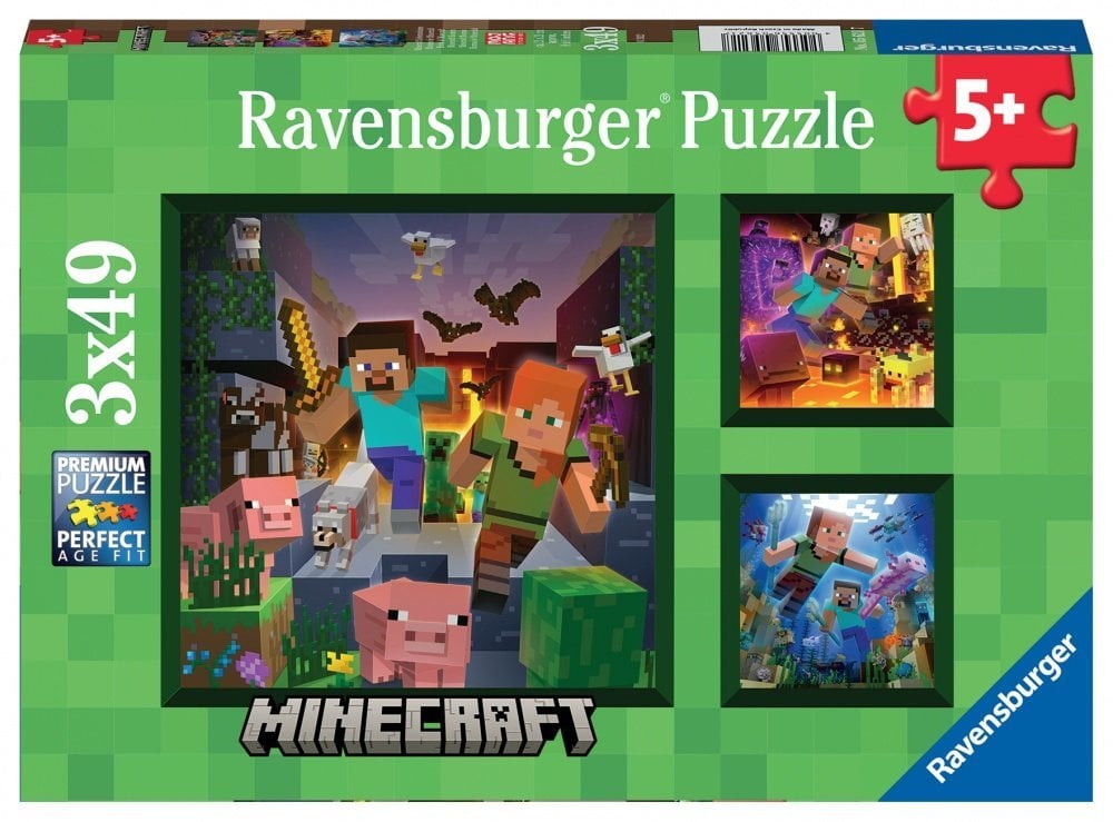 MINECRAFT - Biomes - 3 Puzzle 49P