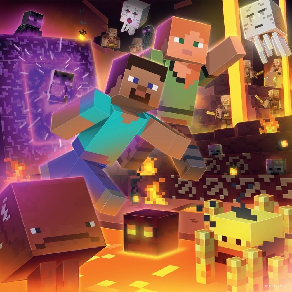 MINECRAFT - Biomes - 3 Puzzle 49P