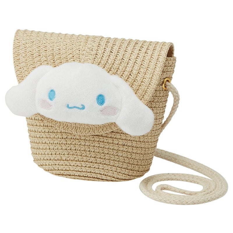 HELLO KITTY - Cinnamoroll - Straw crossbody bag 13.8x13cm