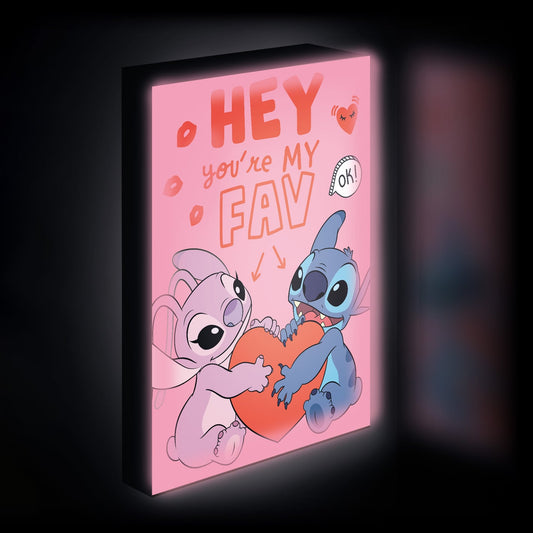 STITCH & ANGEL - Love - Light Canvas 40X30 Cm