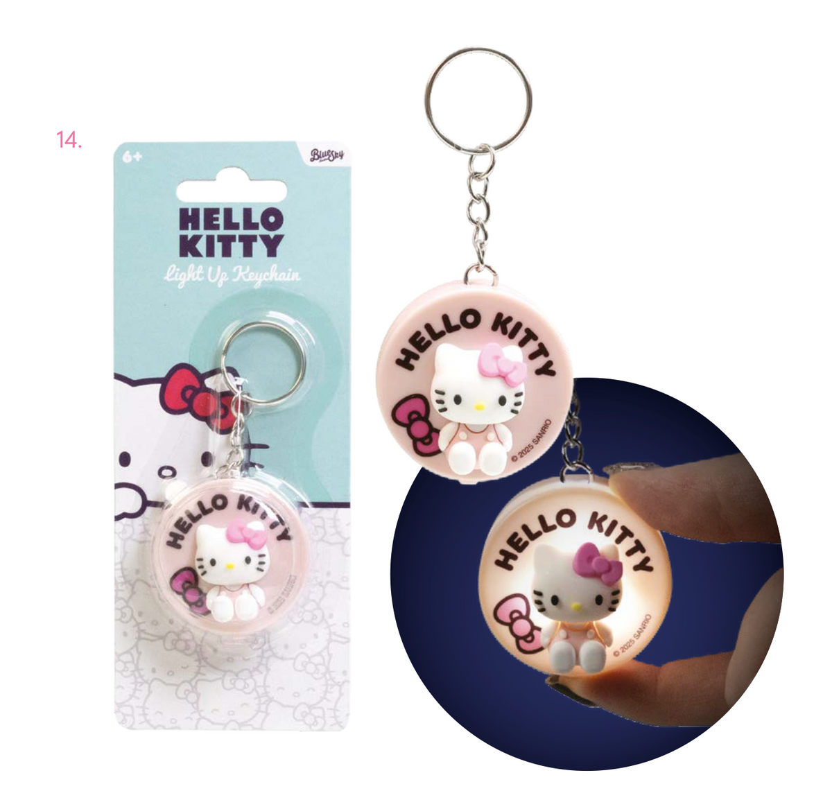 HELLO KITTY - Light-Up Keychain