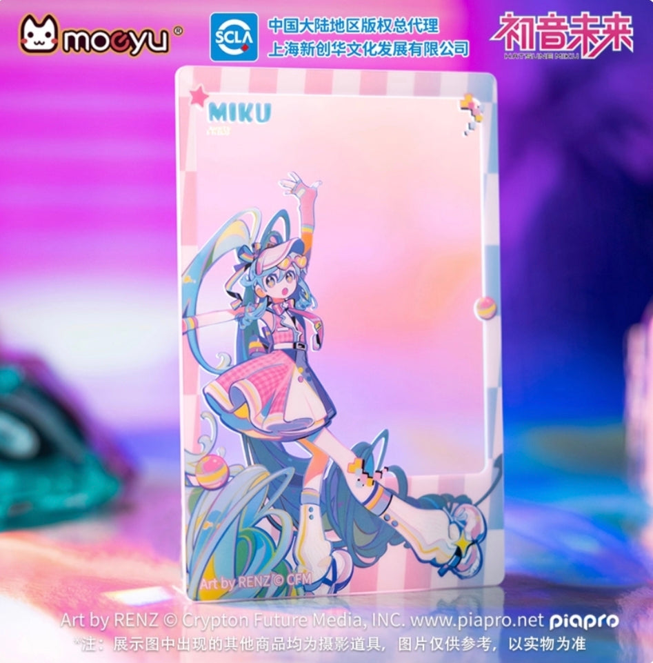 Moeyu Hatsune Miku “Retro & Future Reflection” Series Acrylic Transparent Card | Collectible Photocard - Moeyu - Makochan - Belgium - Europe