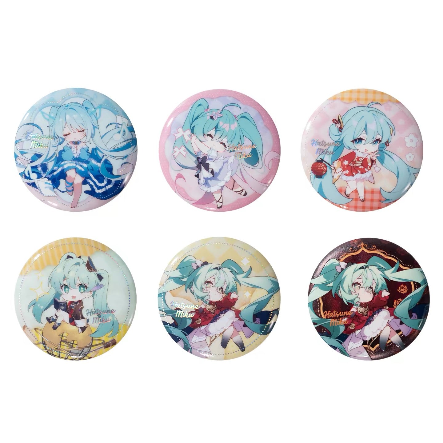 moeyu Hatsune Miku Dimensional Discovery Baroque Overture Q Version Tin Badge Blind Box [6 badges/box, 6 designs total]