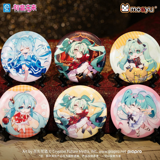 moeyu Hatsune Miku Dimensional Discovery Baroque Overture Q Version Tin Badge Blind Box [6 badges/box, 6 designs total]