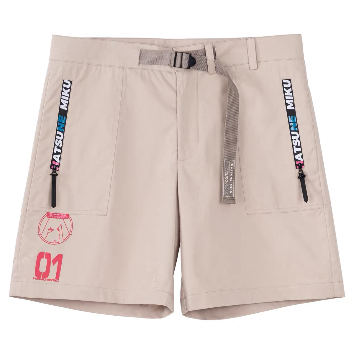 Moeyu Hatsune Miku Neon Electronic Music Series Mid-Length Shorts