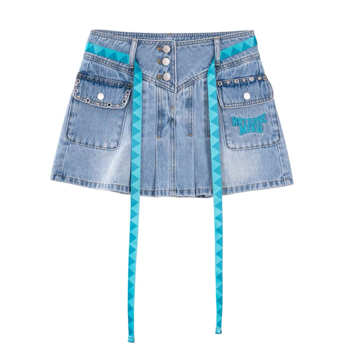 moeyu Hatsune Miku Rock Future Series Denim Skirt