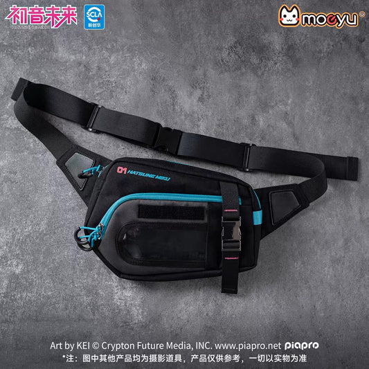 Moeyu Hatsune Miku Neon Electronic Music Series Chest Bag