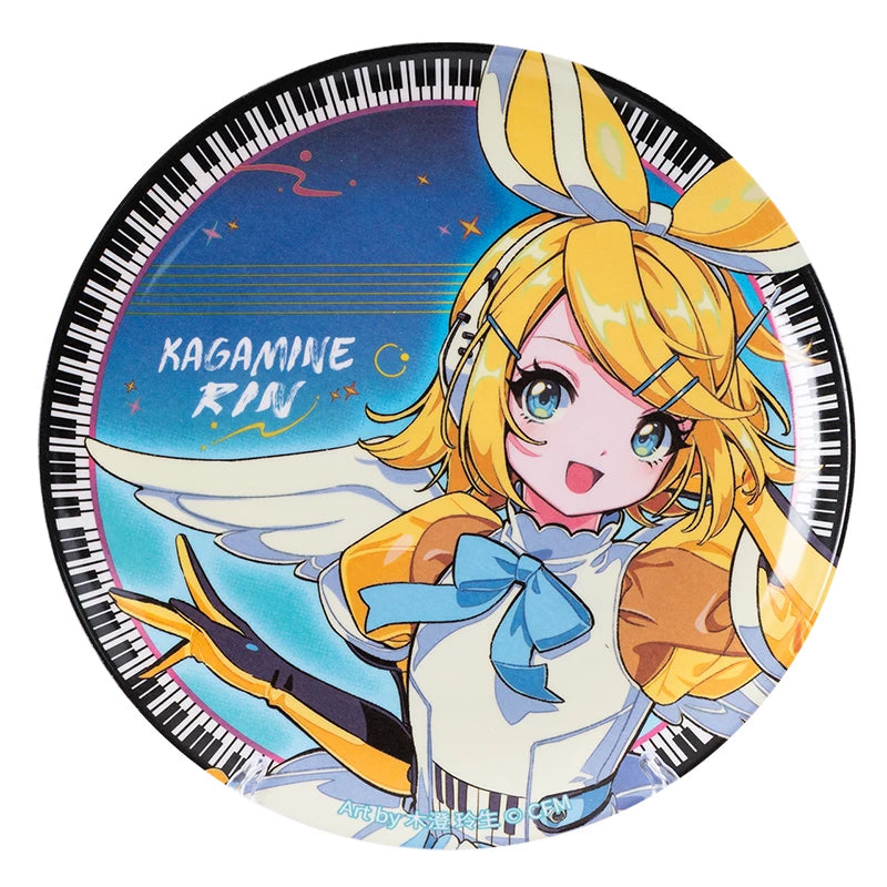 Moeyu Hatsune Miku Synthesizer Wave-Shaped Decorative Plate & Fruit Plate, Anime Collectible Home Decor