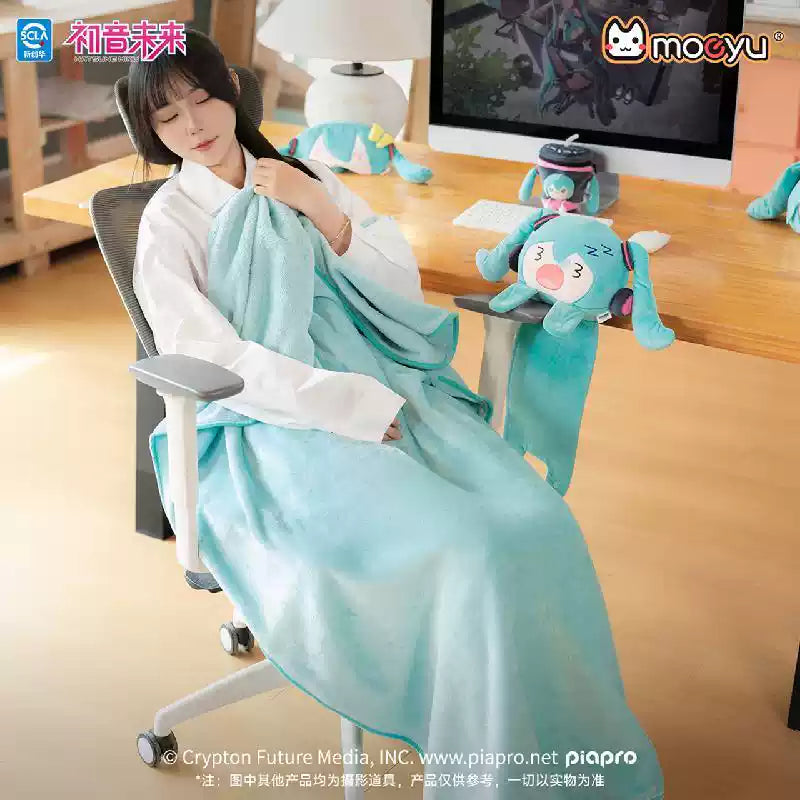 MOEYU Hatsune Miku Everyday Chill Series Portable Plush Air Conditioning Blanket
