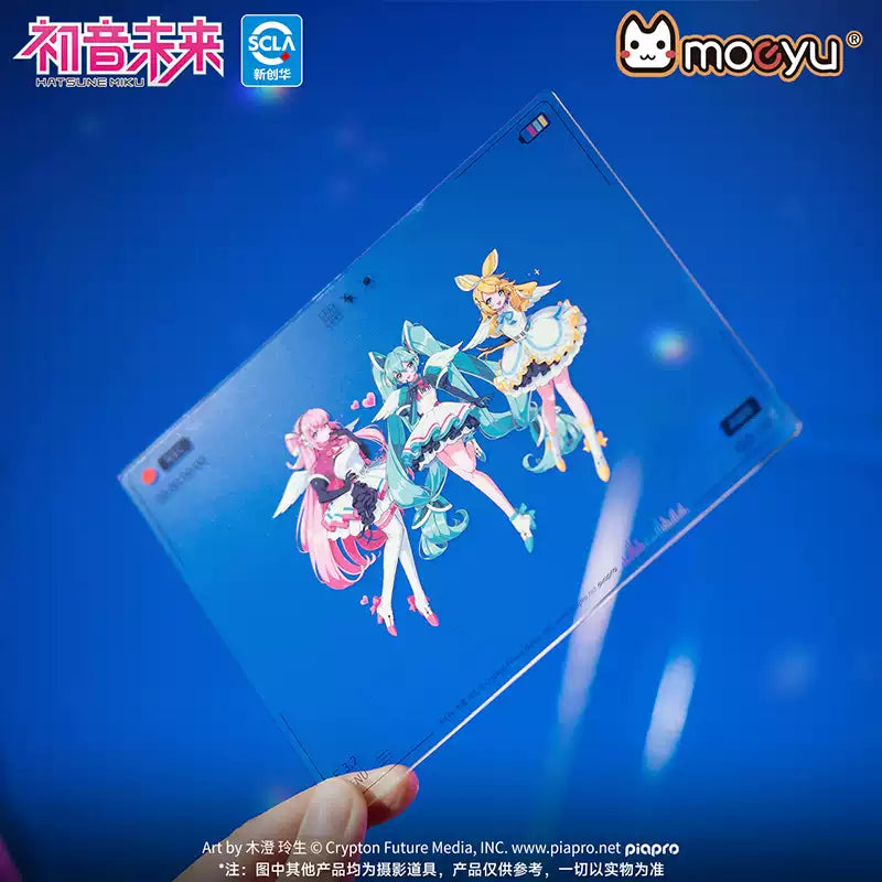 Moeyu Hatsune Miku Synthesizer Wave Wings Acrylic Translucent Card