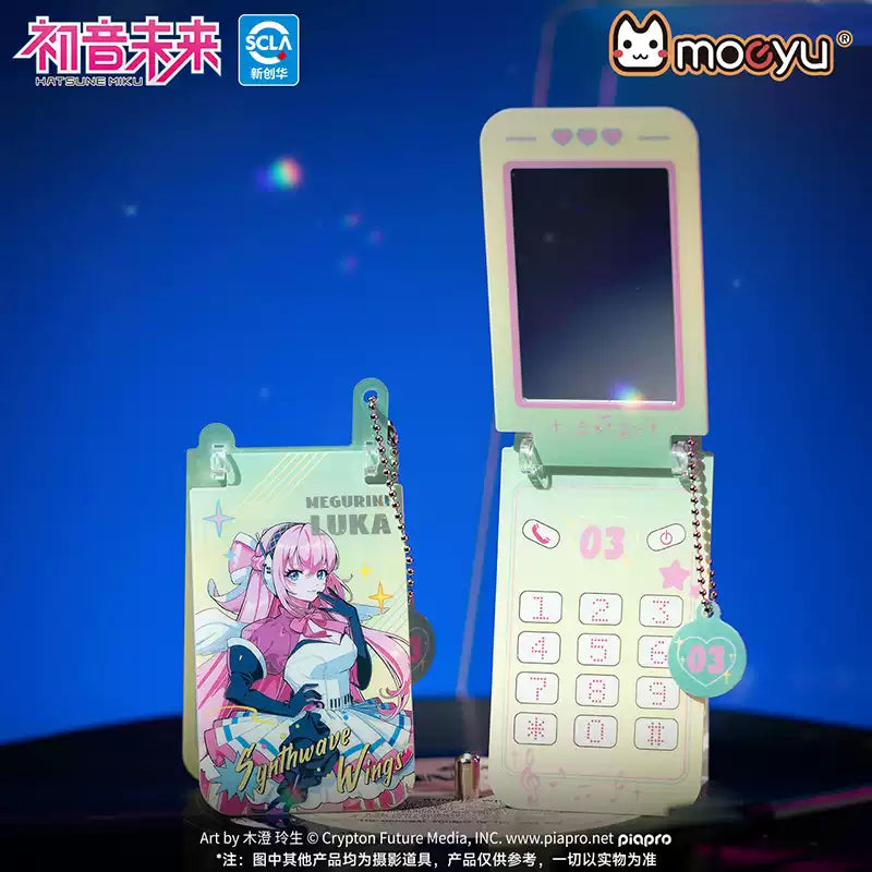 Moeyu Hatsune Miku Synthesizer Wave Wing Portable Flip-Top Folding Acrylic Small Mirror