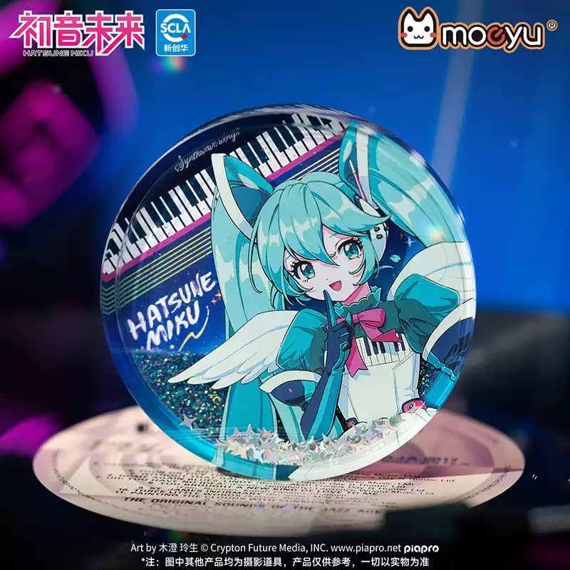 Moeyu Hatsune Miku Synthesizer Wave Wings Quicksand Badge