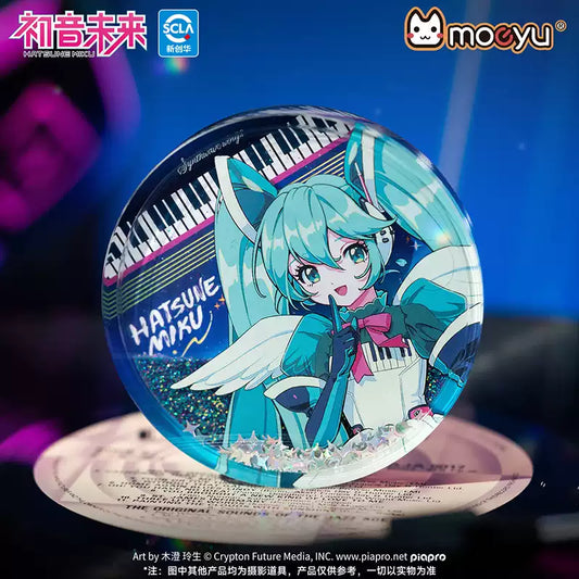 Moeyu Hatsune Miku Synthesizer Wave Wings Quicksand Badge