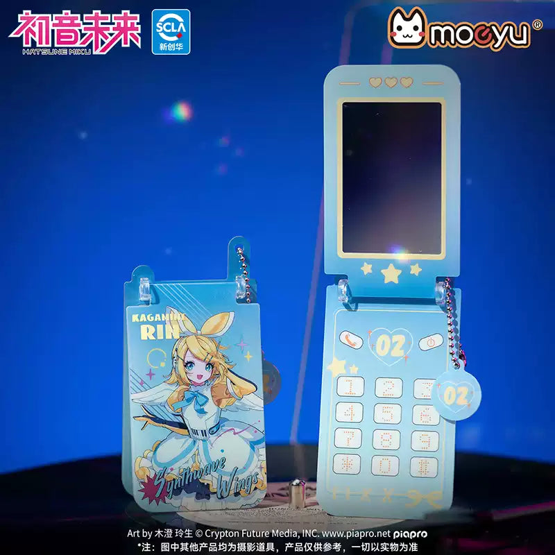 Moeyu Hatsune Miku Synthesizer Wave Wing Portable Flip-Top Folding Acrylic Small Mirror