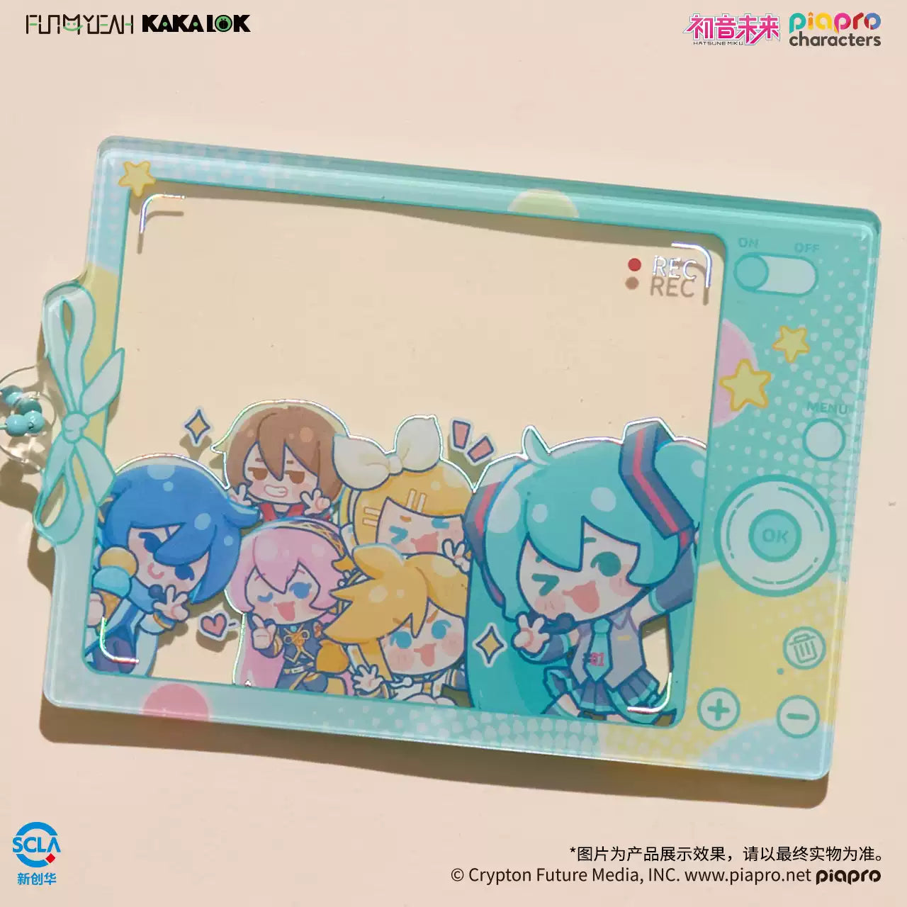 FUN4YEAH Hatsune Miku Meme Expression Series Acrylic Photo Card Keychain Blind Box (B6)