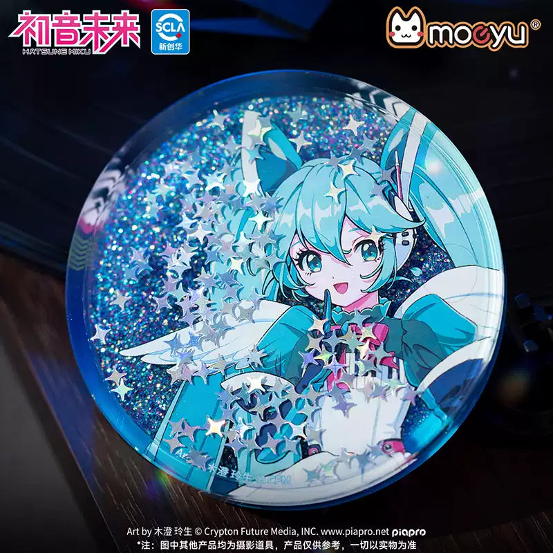 Moeyu Hatsune Miku Synthesizer Wave Wings Quicksand Badge