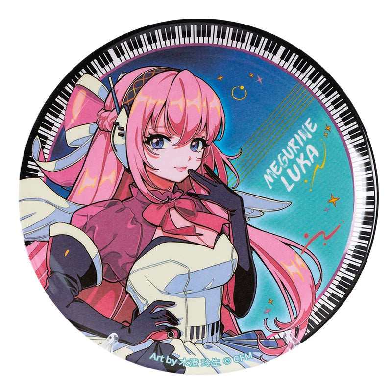 Moeyu Hatsune Miku Synthesizer Wave-Shaped Decorative Plate & Fruit Plate, Anime Collectible Home Decor