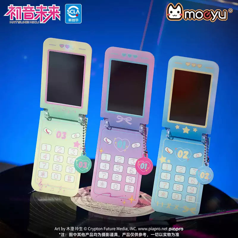 Moeyu Hatsune Miku Synthesizer Wave Wing Portable Flip-Top Folding Acrylic Small Mirror
