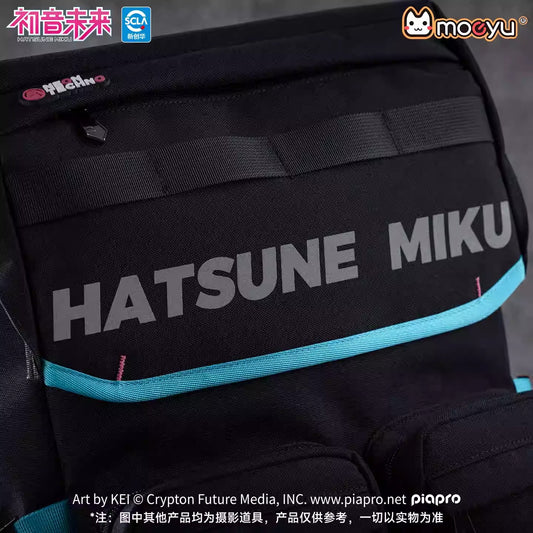 Moeyu Hatsune Miku "Neon Electronic Music" Techwear Backpack - Large Capacity Multi-Functional Commuter & Travel Bag - Official Cyber-Vocaloid Rucksack - Moeyu - Makochan - Belgium - Europe