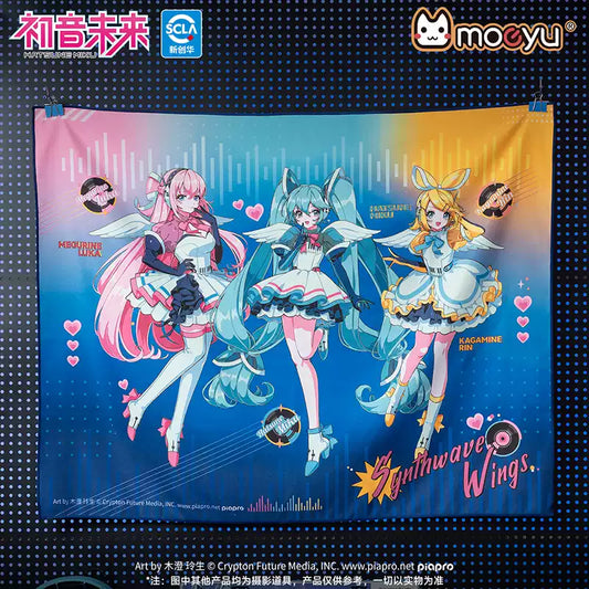 moeyu Hatsune Miku Synthesizer Wave Wings Series Tapestry