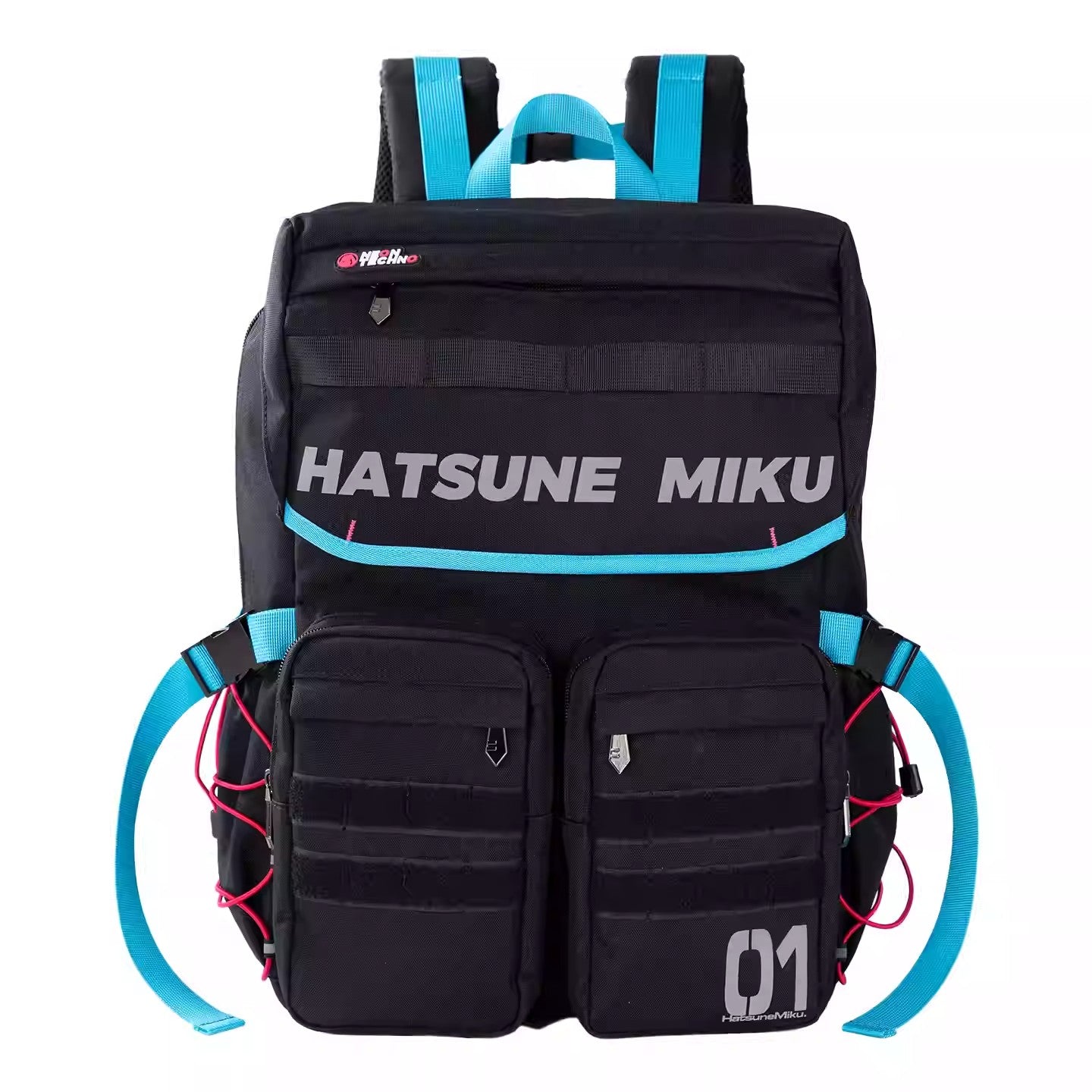 Moeyu Hatsune Miku "Neon Electronic Music" Techwear Backpack - Large Capacity Multi-Functional Commuter & Travel Bag - Official Cyber-Vocaloid Rucksack - Moeyu - Makochan - Belgium - Europe
