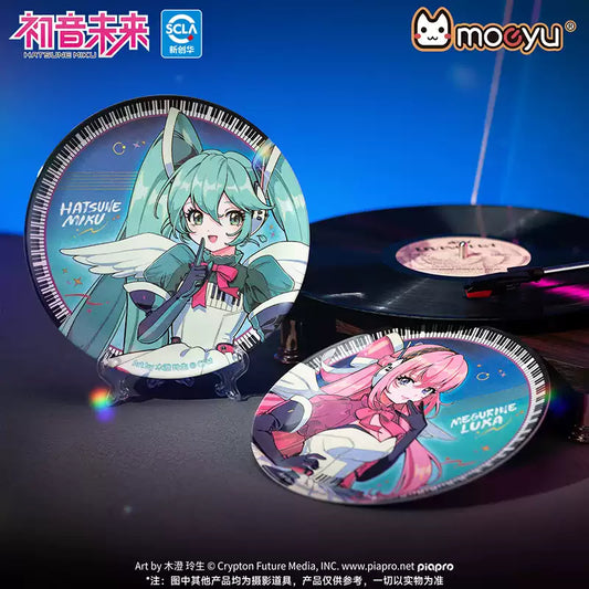 Moeyu Hatsune Miku Synthesizer Wave-Shaped Decorative Plate & Fruit Plate, Anime Collectible Home Decor