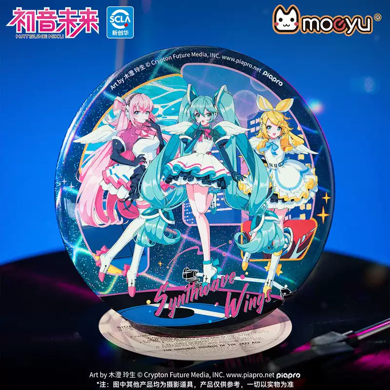 Moeyu Hatsune Miku Synthesizer Wave Wings Series Large Badge
