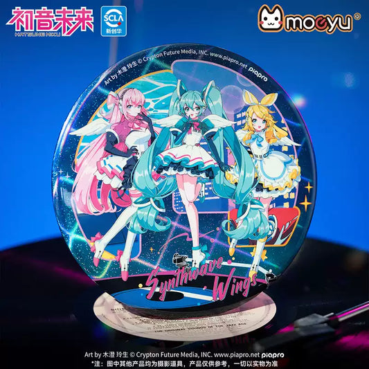 Moeyu Hatsune Miku Synthesizer Wave Wings Series Large Badge
