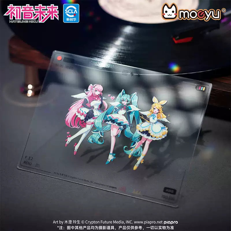 Moeyu Hatsune Miku Synthesizer Wave Wings Acrylic Translucent Card