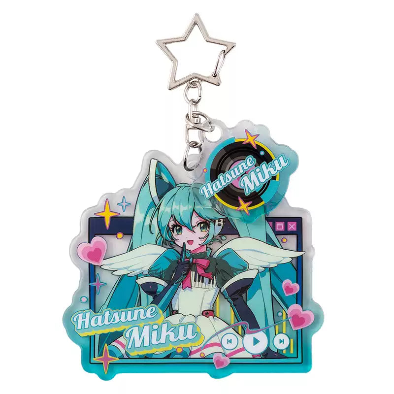 Moeyu Hatsune Miku Synthesizer Wave Wings Series Acrylic Pendant