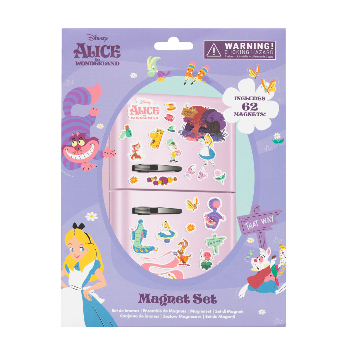 ALICE IN WONDERLAND - Cheshire Cat - Magnets Set