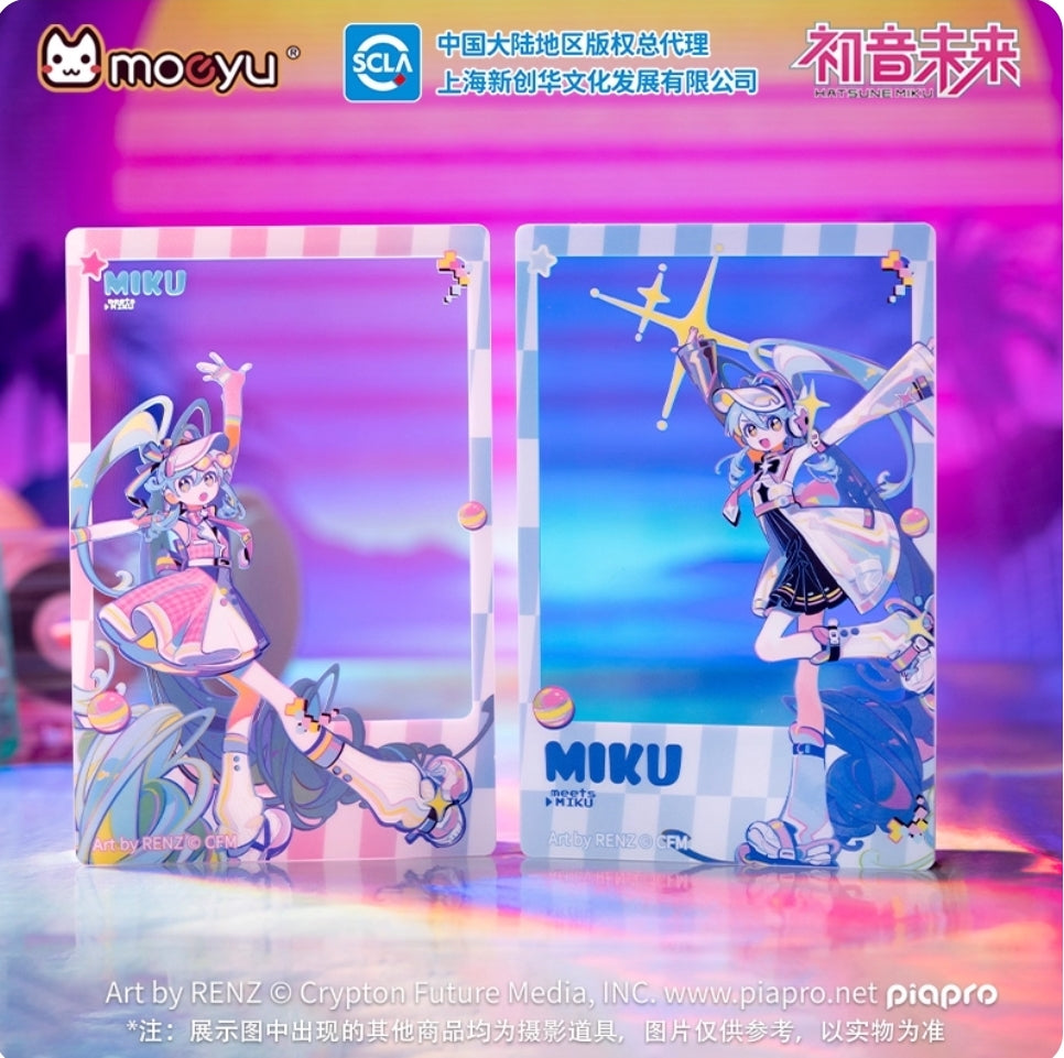 Moeyu Hatsune Miku “Retro & Future Reflection” Series Acrylic Transparent Card | Collectible Photocard - Moeyu - Makochan - Belgium - Europe