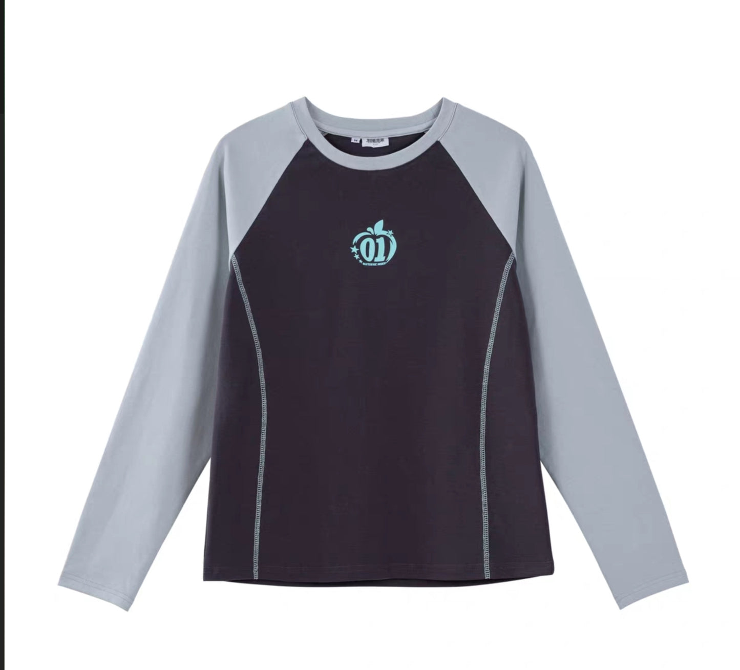 Moeyu Hatsune Miku "Millennium Ice Candy" Raglan Sleeve T-Shirt - Y2K Contrast Color Long Sleeve Base Layer - Moeyu - Makochan - Belgium - Europe