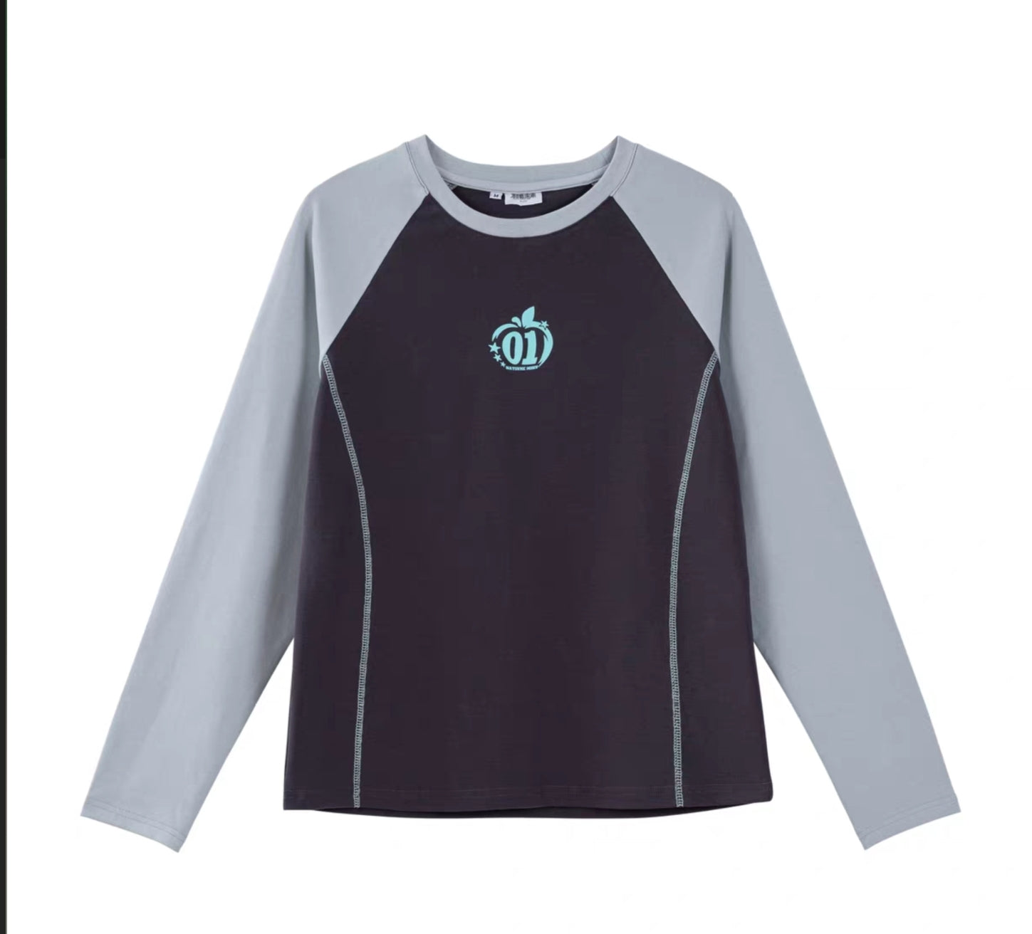 Moeyu Hatsune Miku "Millennium Ice Candy" Raglan Sleeve T-Shirt - Y2K Contrast Color Long Sleeve Base Layer - Moeyu - Makochan - Belgium - Europe