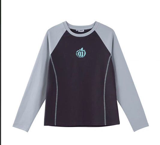 Moeyu Hatsune Miku "Millennium Ice Candy" Raglan Sleeve T-Shirt - Y2K Contrast Color Long Sleeve Base Layer - Moeyu - Makochan - Belgium - Europe