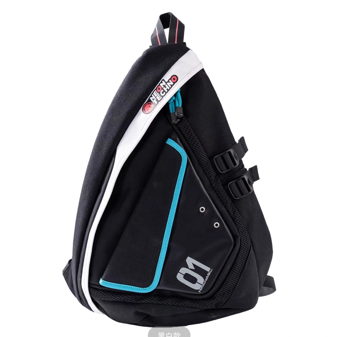 Official Moeyu Hatsune Miku "Neon Electronic Music" Techwear Sling Bag - Authentic Cyberpunk Crossbody Bow Bag - Moeyu - Makochan - Belgium - Europe