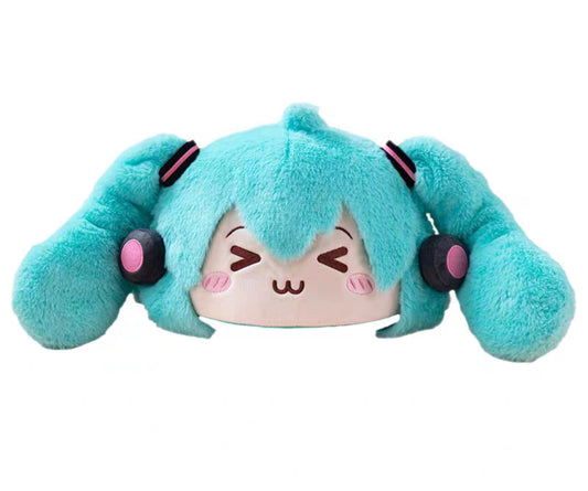 Moeyu Hatsune Miku "Squinty Eye" Winter Plush Collection - Kawaii Sleepy Miku Hat, Warm Gloves & Cozy Earmuffs - Moeyu - Makochan - Belgium - Europe