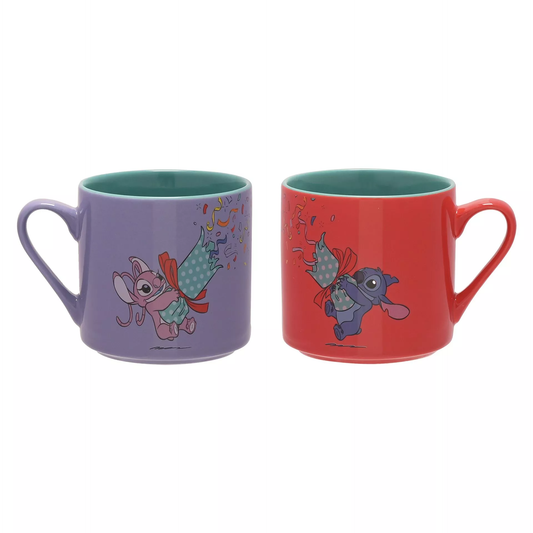 STITCH & ANGEL - Merry Everything - Set of 2 Colored Mugs