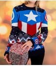 Captain America Christmas Sweater by AAA Merchandise