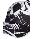 Spider-Man Baseball Cap Black & White All-over-Print by Difuzed
