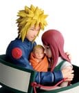 Naruto 72 Series PVC Statue Minato & Naruto & Kushina 13 cm by Banpresto