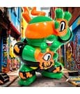 Teenage Mutant Ninja Turtles x Grape Brain Vinyl Figure Michelangelo 24 cm by BigBoysToys