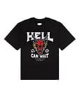 Stranger Things T-Shirt Hell Can Wait (black) by Brands In