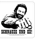 Bud Spencer Tin coasters Schnauze und Ex 10 x 10 cm by Blechwaren Fabrik Braunschweig