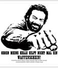 Bud Spencer Tin coasters Kelle 10 x 10 cm by Blechwaren Fabrik Braunschweig